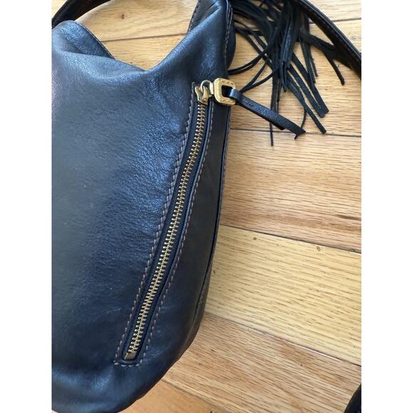 HOBO Merrin Convertible Pebble Leather Backpack Shoulder Bag Black - Picture 4 of 9